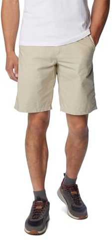 Columbia Mens Washed Out Hiking Short, Fossil, 34 x 10