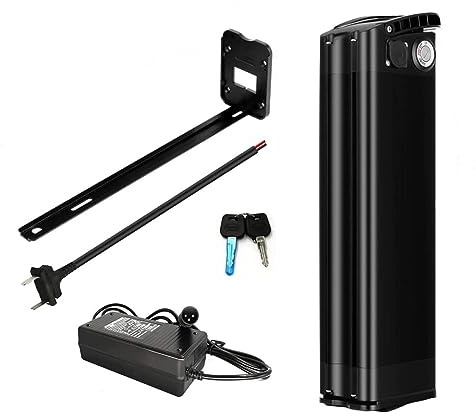 ZHIKAN Batteria E-bike 36V-15.6Ah/18Ah/21Ah;48V-15.6Ah/18Ah/20Ah Batteria agli ioni di litio per E-bike adulti con caricatore 200W - 1200W, nero, 36V /48V. (48V15.6Ah)