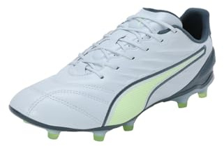 PUMA Unisex Adults King Pro FG/AG Soccer Shoe, Frosted Dew-Fizzy Apple-Gray Skies, 42 EU