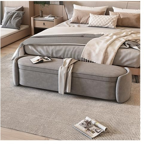 Bettbank Aufbewahrungsbank mit Aufbewahrungsbank for Schlafzimmer, Ende des Bettes, Bank, Fußende der Bettbank, Eingangsbank, Aufbewahrungs-Ottomane-Bank Schlafzimmerbank ( Color : 04 , Size : 120*43*
