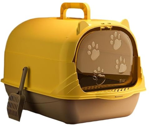 Toilette per Gatti Toilette Gatto Lettiera Per Gatti Con Coperchio Vasino Per Gatti Accessori Per Animali Domestici Sabbiera Portatile Antispruzzo Con Paletta Chiusa Lettiera per Gatti Lettiera Gatto(