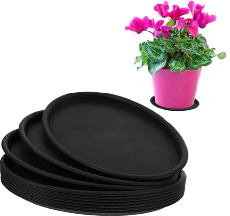 UKCOCO 10stücke Ovale Pflanzen-tropfschalen Wasserdichtes Kunststoff-untersetzer Für Pflanzgefäße Blumentopf-Drainage Wasserauffangschalen Abflussschale Topfwasserschale Für