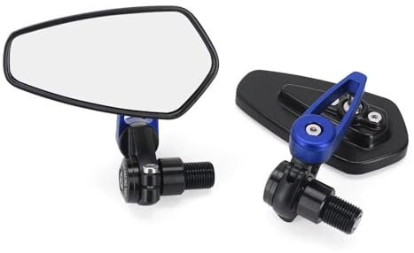 NRTNRFQW Lenkerspiegel Lenkerendenspiegel Motorradzubehör Aluminium Schwarz Für MT07 MT09 MT10 SP XSR 700 900 FZ07 XSR700 MT10SP(Red)