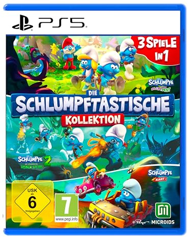 Die Schlumpftastische Kollektion,1 PS5-Blu-Ray-Disc: 3 Spiele in 1. Für PlayStation 5