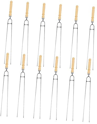 Toddmomy 12piezas Pinchos De Barbacoa De Mango Perfectos Para Cenas Fiestas y Barbacoas Al Aire