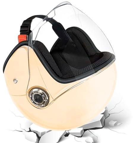 laxreheye Caschi Motocicletta,Casco Aperto Motociclistico - Equipaggio Protettivo Traspirante Con Visiera - Scooter e Motociclette Sportive per Avventura e Esterni