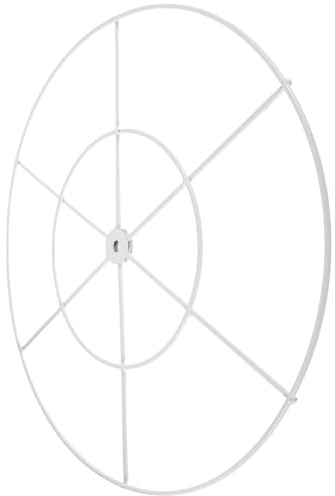 Veemoon Aro de Hierro para Cortinas de Boda 40 CM Marco Redondo Artesanal de Alambre para Decoración de Eventos y Manualidades Soporte Resistente para Toldos y Ambientes Festivos