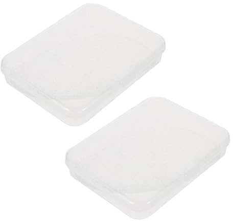 PLAFOPE 2 Stück Mangoförmige Glas-fußfeile mit Box Tragbarer Hornhautentferner für Diabetiker Effektiver Hornhautraspel und Fußpflege-buffer für Weiche Glatte Haut und Professionelle