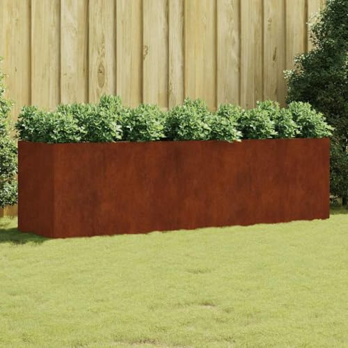 Sophrelle Jardinera Acero corten 280x80x80 cm Marrón,824540