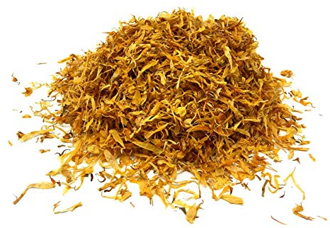 Calendula Petals – Pure Dried Marigold Flower Petals – Vegan | Gluten Free | Non-GMO | No Sugar Added - Net Weight: 0.35oz / 10g - Calendula Officinalis