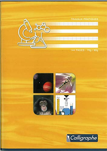 Clairefontaine 7599C - Packung mit 5 Heften Calligraphe, geheftet, ideal für wissenschaftlichen Fächer, DIN A4 21x29,7 cm, 72 Blatt, französische Lineatur 70g / blanko 90g, farbig sortiert, 1 Pack