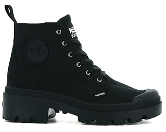 Palladium, PALLABASE TWILL, Boots female, Noir, 37.5, EU