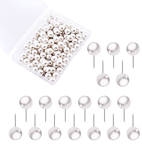 AIEX 100 Stück Pinnadeln Stecknadeln Mit Kopf Map Push Pins Für Map Bulletin Board Cork Board Und Stoffmarkierung