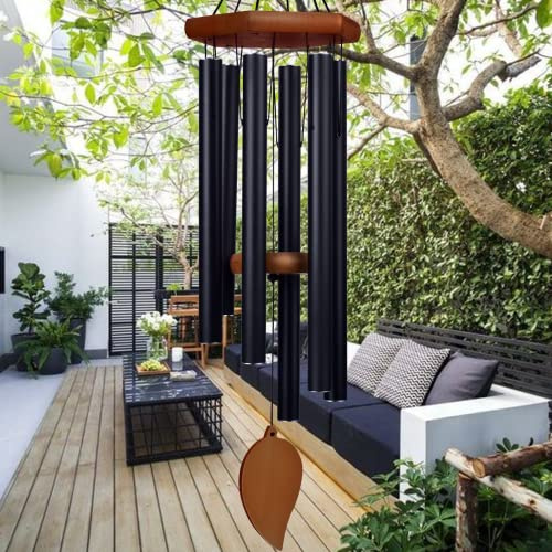 TESECU 38 Sympathy Wind Chimes for Outside Deep Tone, Memorial Loss of a Loved, Large Wind Chimes with 6 Thicken Tubes & Hook, Outdoor Souvenir Mother, Garden Decor
