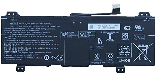 GH02XL HSTNN-DB9M L75253-271 L75783-005 GHO2XL Laptop Battery | Replacement for Hp Chromebook 11A G8 11 G8 14 G6 Chromebook X360 11 G3 14AT-NA000 NA0010DS NA0010CA Series (7.7V 47.3Wh)