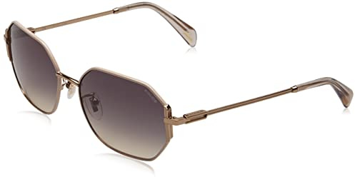 Police Unisex SPLF35 Sunglasses, Brown, 55