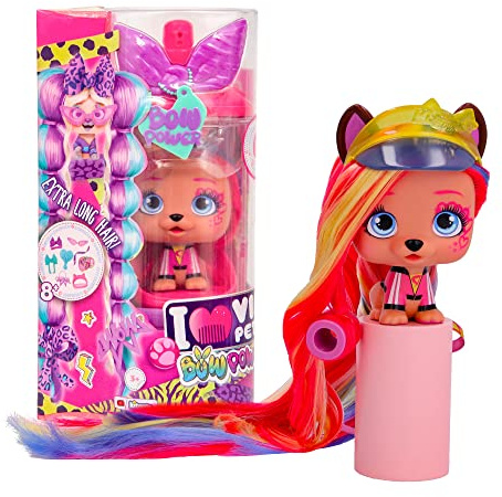 VIP PETS Bow Power Aurora S6 | Bambola da collezione in look urbano alla moda, con capelli lunghi per acconciare e decorare – Giocattoli e regalo per ragazze e ragazzi dai 3 anni in su