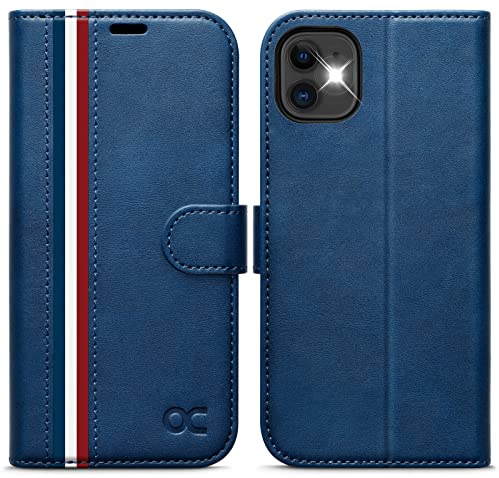 OCASE Hülle für iPhone 11 Hülle Handyhülle Stilvoll Blau
