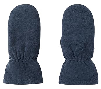 Reima Kids Tumpus Fleece Mittens Blau - Leichte warme Kinder Fleece Fäustlinge, Größe 1 - Farbe Navy