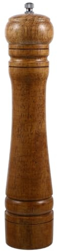 Ciieeo Molinillo De Pimienta Manual De Madera 10.43 Pulg Con Ajuste De Grosor Resistente a La Corrosión Para Cocina Y Almacenamiento De Especias