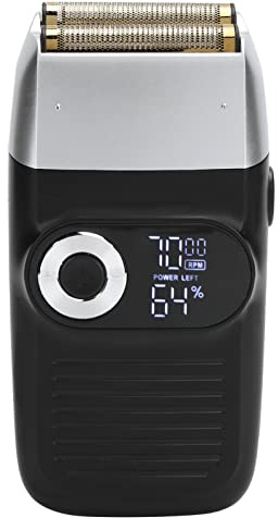 Rifinitore per Capelli Calvi e Rasoio per Barba 2 in 1 con Rete di Coltelli Geometrica in Metallo, Schermo LCD, Indolore, Basso Rumore, Ricarica USB, Tempo di Utilizzo 2 Ore