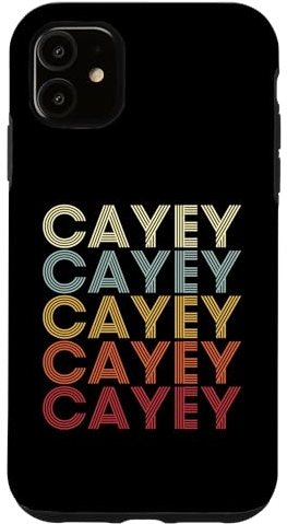 Hülle für iPhone 11 Cayey Puerto Rico Cayey PR Vintage Text