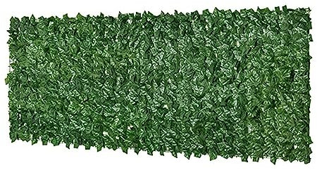 LANSHENGYI Künstliche Efeu-Blatt-Hecke Rolle grün Kunststoff Balkon Sichtschutz Wand Gartenzaun Zaunelemente Dekorationen künstliche Blätter Sichtschutz Gartenzaun(1x3m/3.28x9.84ft)