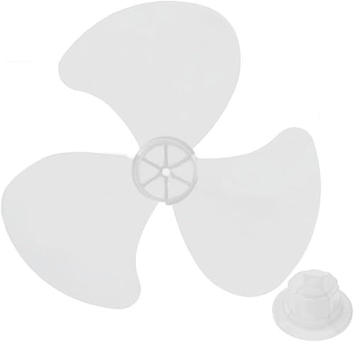 Daaxing Pales de ventilateur de rechange, pales de ventilateur de 40,6 cm, design à trois pales pour ventilateurs sur pied ou de table (blanc)