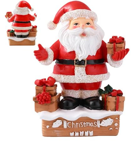Hjatirace Statue, Miniatur-Harzdekoration, niedliches Bücherregal, Hochzeitsdekoration, Weihnachtsdekoration, Weihnachtsfigur, einfach zu bedienen, tragbar für Zuhause