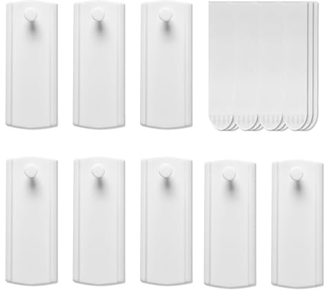 Tesa Klebenagel, 8 Stück Klebenagel für Bilderrahmen, 8 Klebehaken und 12 Klebeband, Klebehaken für Bilderrahmen Und Tapeten, Einfache Installation Und Rückstandslos Entfernbar, 3 X 7,5 Cm
