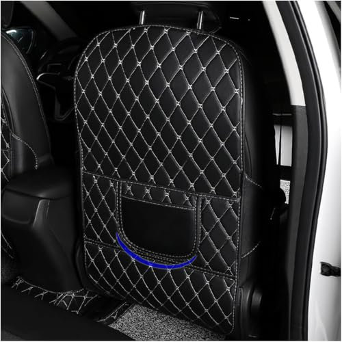 ZDHXZYQ Rückenlehnenschutz Auto für VW Passat B6 (3C), Leder Autositz Rückenlehne Protector, wasserdichte Autositz-Schutzmatte Kick Mats, B-Large