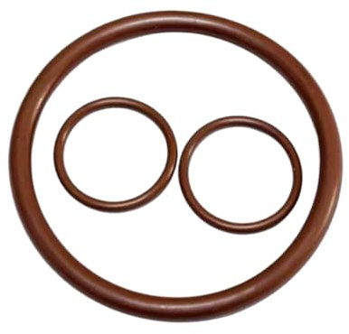O-Ring aus braunem Fluorkautschuk, 6mm x 88mm x 100mm Hochtemperatur- und korrosionsbeständiger Dichtungsring