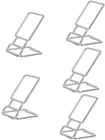ETANULPEX 5 Stück Uhrenständer, Uhrenring, Tischuhrenständer, Schmuckständer, Uhrenständer, Marmor-Uhrenständer, Herrenarmbänder, Bar, Vitrine, Edelstahl/907