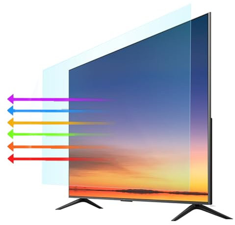 Anti-Glare Matte TV Screen Protector, Anti-Blue Light/Anti Scratch Filter Film, Filtering Can Reduce Eye Fatigue for 55 Inch TV Monitor,55 Inches(1221x689mm)
