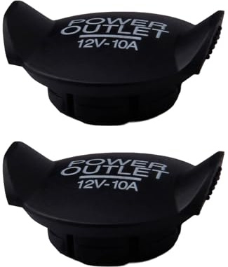 Zeizafa 2Pcs Car Outlet Covers 12V Power Socket Plug Covers Caps Plug Caps for Car Power Port Outlet