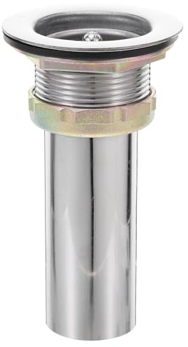 DOITOOL Bonde d'évier utilitaire : crépine d'évier en acier inoxydable – attrape-cheveux pour lavabo de salle de bain – bouchon universel pour cuisine et meuble-lavabo