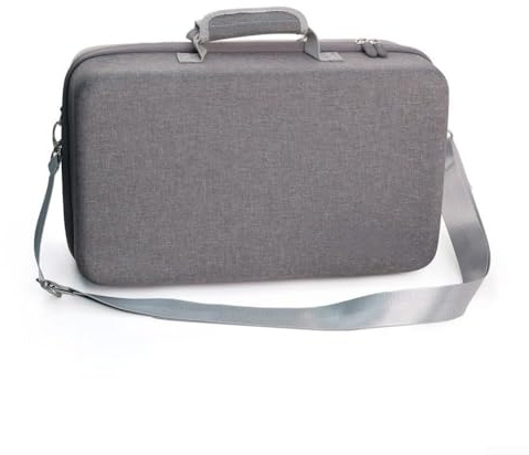 Custodia multifunzione in EVA con chiusura a cerniera sicura per console PS5 PRO, portatile e spaziosa per PS5 PRO e console sottile (grigio)