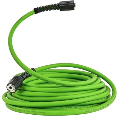 Qsvbeeqj Tubo flessibile professionale dell'acqua con costruzione in PVC rinforzato di grande capacità per attrezzature per la pulizia di potenza Tubo flessibile rinforzato rondella