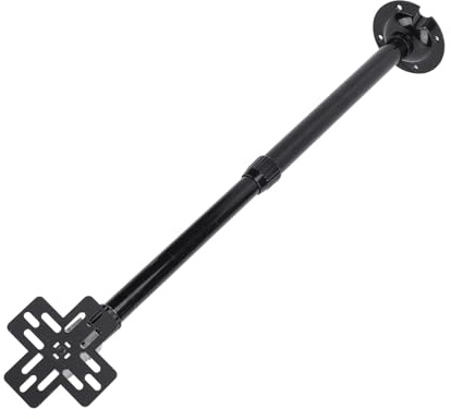 Naroote Ceiling Projector Mount Bracket, 3D Holographic Fan Advertising Machine Projector Ceiling Mount with Extension Size 15.5-24 Inches, Metal, for 3D Advertising Display