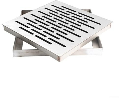 Regnskydd i stål 300 x 300 mm utomhus dräneringssilar nätgaller för vägar och trädgårdar avloppsnät anti-igensättning lösningar