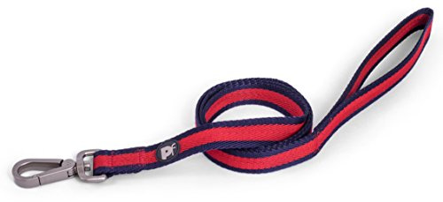 Husdjurface scharlakansrött mönster hundhalsband, Bly, Medium, Scarlet Stripe
