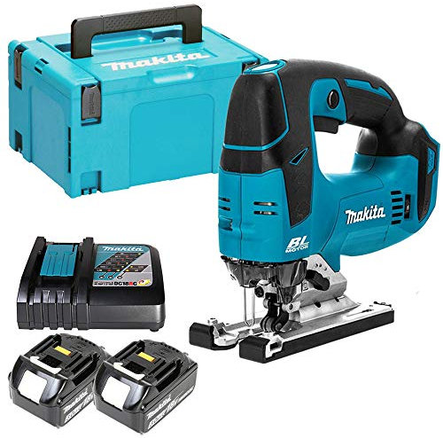 Makita DJV182 18V LXT Brushless Jigsaw with 2 x 3Ah Batteries, Charger & Case