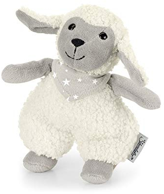 Sterntaler 3051968 Mini-Spieltier Schaf Stanley, Integrierte Rassel, Alter: Für Babys ab der Geburt, 14 cm, Beige