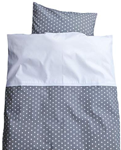 BABYBETTWÄSCHE STERNE, 80/80 CM (grau)