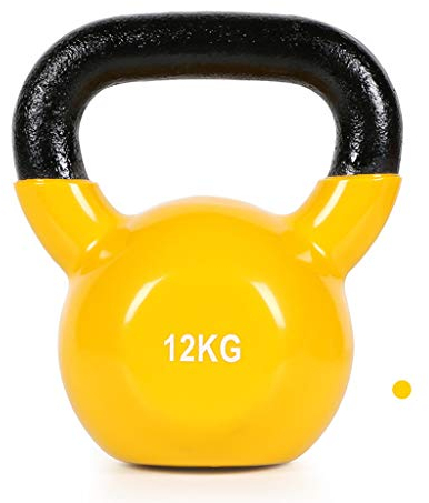 ZXQZ Fitness-Hantel Kurzhanteln, 8 Kg, 10 Kg, 12 Kg, 14 Kg Kettlebells, Gusseisenkern, zum Trainieren von Armen, Brust, Rücken, Bauch und Beinen. Kleine Hantel (Size : 12kg)