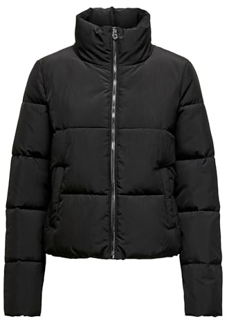 ONLY Womens Onldolly Short Puffer Otw Noos Jacket, Black, XS UK