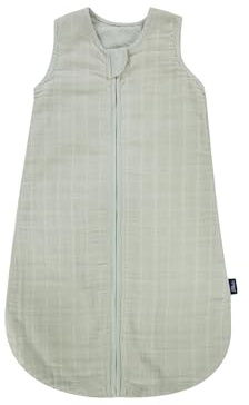 Alvi Mull-Schlafsack | Baby Schlafsack mit 0.5 TOG für den Sommer aus 100 % Baumwolle, atmungsaktiv für angenehmen Schlafkomfort