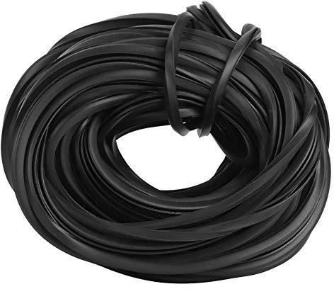 Rubber Seal Strip for Glass Panels, Greenhouse Frame & Glazing (18M) | Weather Stripping, Glass Sealing Line Cable, Trim Door Protector