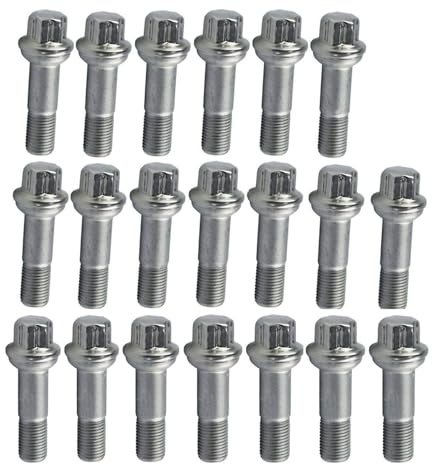 Bapmic 20x Radschrauben Radbolzen Dacromet M14 x 1,5 x 48,5 Ersatz für M-E-RCEDES-BENZ W166 C216 W221