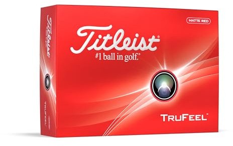 Titleist TruFeel - Palline da golf, confezione da 12, colore: rosso opaco